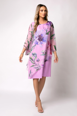 Rochie Viada elegantă lila cu imprimeu floral [4]