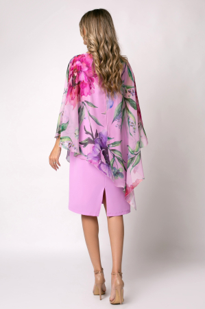 Rochie Viada elegantă lila cu imprimeu floral [6]