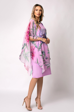 Rochie Viada elegantă lila cu imprimeu floral [5]