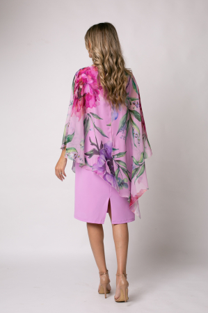 Rochie Viada elegantă lila cu imprimeu floral [2]