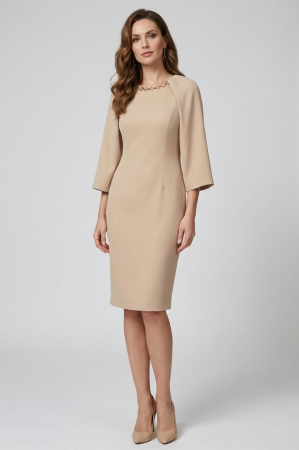 Rochie Viada bej accesorizată cu lanț [3]