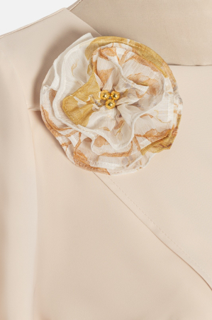 Rochie Viada elegantă bej cu imprimeu floral [1]