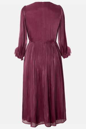 Rochie Viada mov de ocazie accesorizată pe mânecă [4]