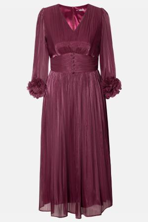 Rochie Viada mov de ocazie accesorizată pe mânecă [1]