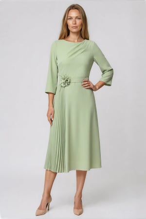 TOATE PRODUSELE - Rochie Viada verde mentă cu pliuri