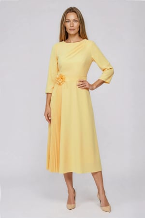 TOATE PRODUSELE - Rochie Viada galbenă cu pliuri