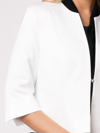 Sacou alb scurt tip bolero [2]