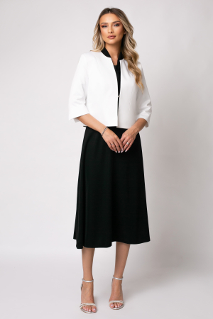 Sacou alb scurt tip bolero [5]