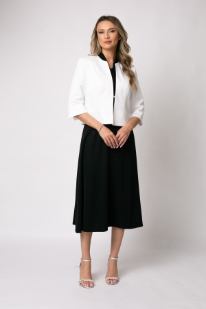 Sacou negru scurt tip bolero [3]