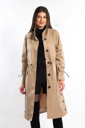 TOATE PRODUSELE - Trenci SENTIERRI bej cu guler tunică