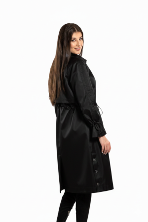 Trenci SENTIERRI negru cu guler tunică [3]