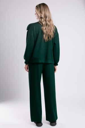 Trening verde cu pantalon larg și fundă 3D [3]