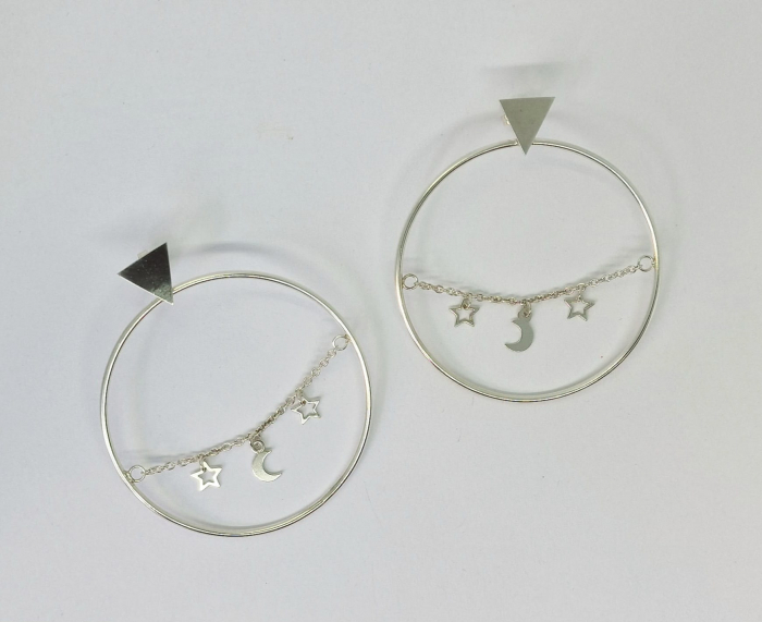 Cercei Stelaris din argint lucrati manual [2]