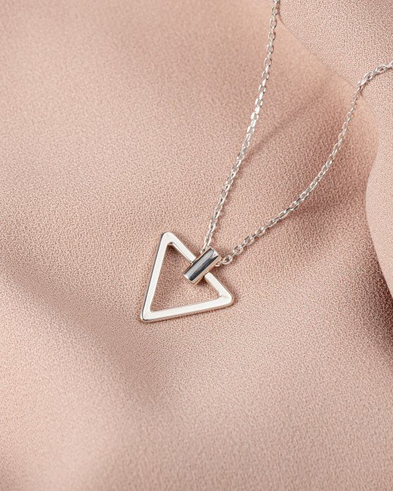 Colier din argint lucrat manual [3]