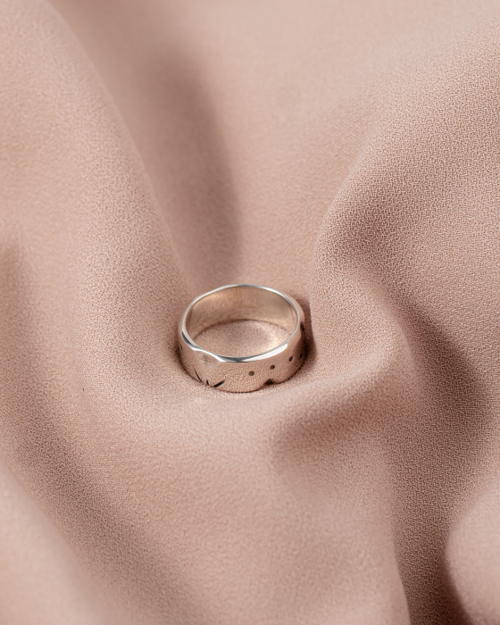 Inel din argint lucrat manual [3]