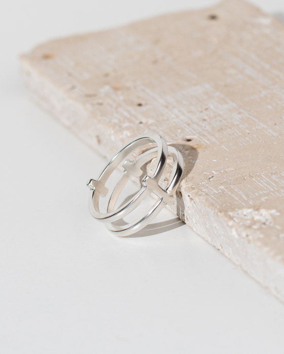 Inel din argint lucrat manual [2]