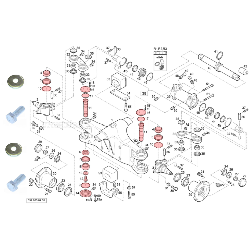 Steering system fuse repair kit Linde 392 - 16024512003, 16024530204 [2]