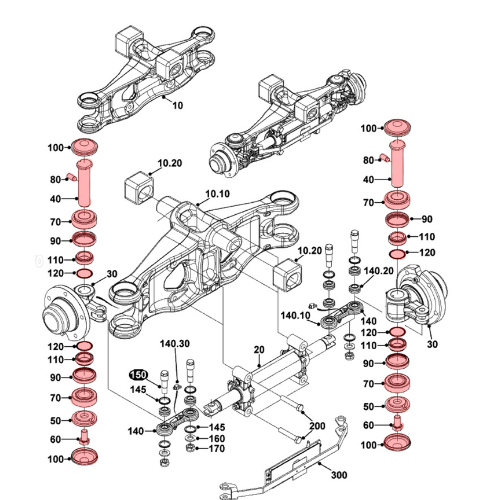 Rear axle kingpin repair kit for Jungheinrich EFG316 – EFG320 [2]