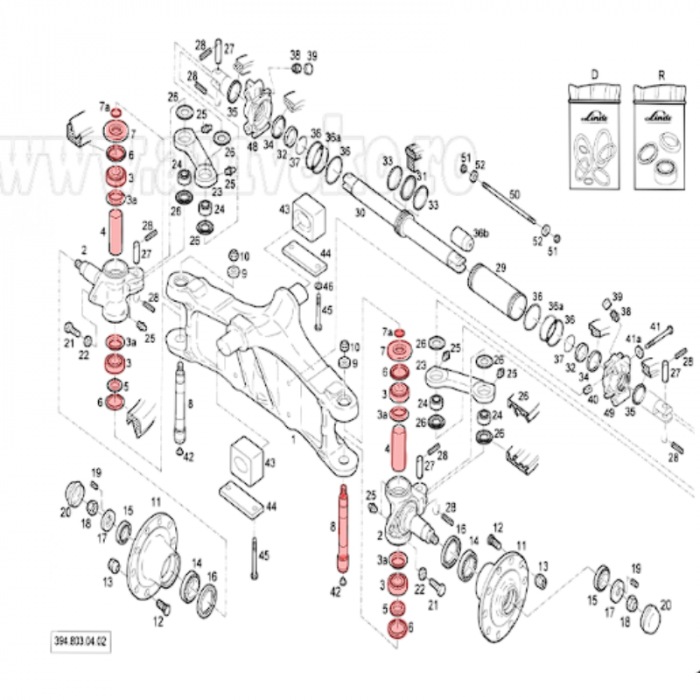 Spindle kit until 2012 Linde 394 [2]