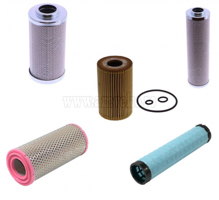 Forklift Filter Kit - Filter Kit for Linde H25D 393 Forklift – 0009839001, 0009839000, 0009831644