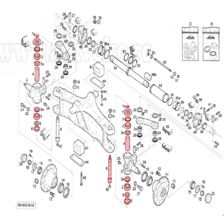 Spindle kit until 2012 Linde 394 [1]