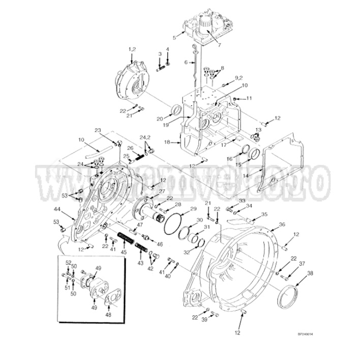 Garnitura pompa transmisie stivuitor Hyster - 10098182 [2]