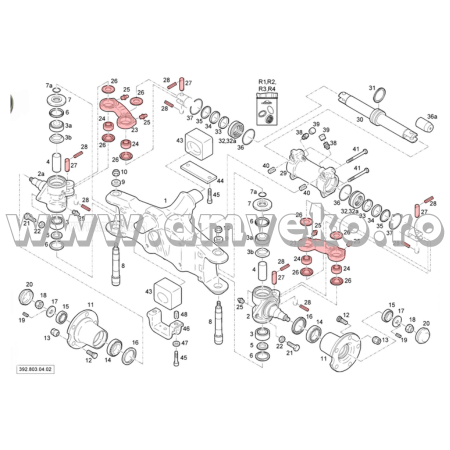 Kit reparatie bieleta sistem directie Linde 392 - pana la data de 08/2009 [2]