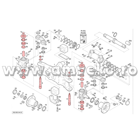 Kit reparatie fuzeta sistem directie Linde 392 - pana la data de 08/2009 [2]