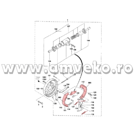 Kit reparatie sistem franare jungheinrich DFG 320 intre anii 2004 si 2006 [2]