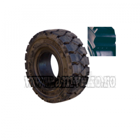 Anvelope pline superelastice - Anvelopa plina economica cu click 15X4.5X8 - 10069980