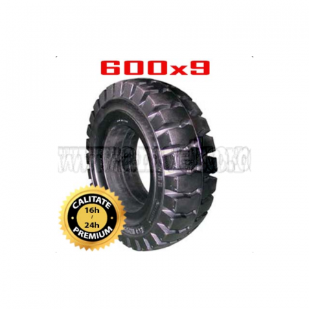 Anvelope stivuitor - Anvelopa plina premium fara click 600X9 - 10069719
