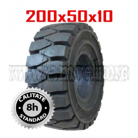 Anvelope pline superelastice - Anvelopa plina standard cu click 200x50x10 - 10076120