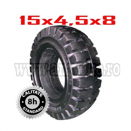 Anvelope stivuitor - Anvelopa plina standard fara click 15x4.5x8 -10026467