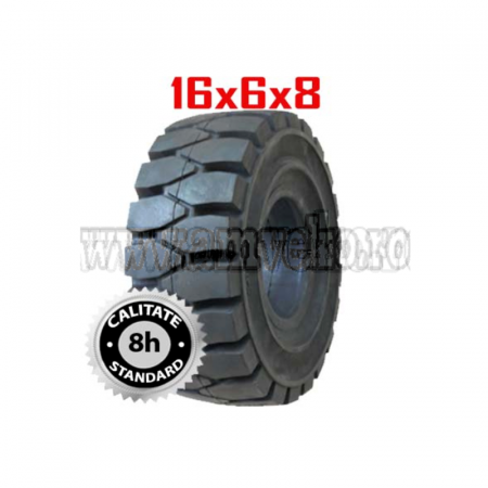 Anvelope stivuitor - Anvelopa plina standard fara click 16X6X8 - 10070236