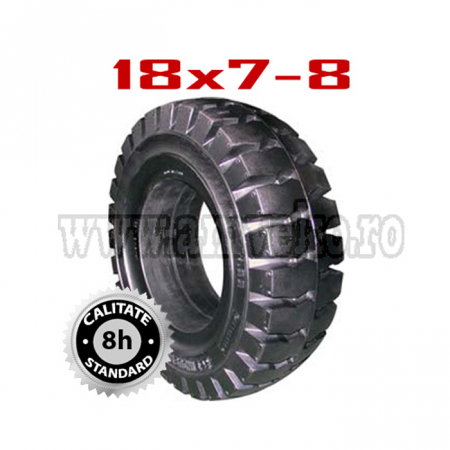 Anvelope stivuitor - Anvelopa plina standard fara click 18x7x8 - 10070238