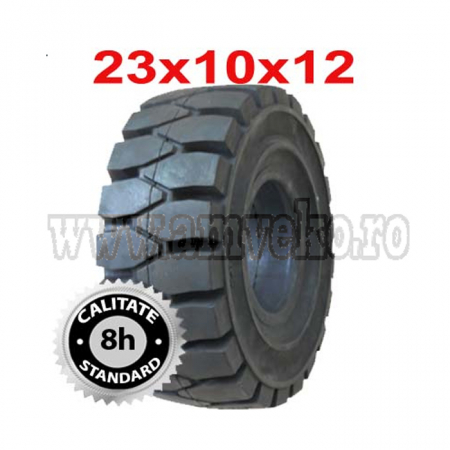 Anvelope pline superelastice - Anvelopa plina standard fara click 23x10x12 - 10026480