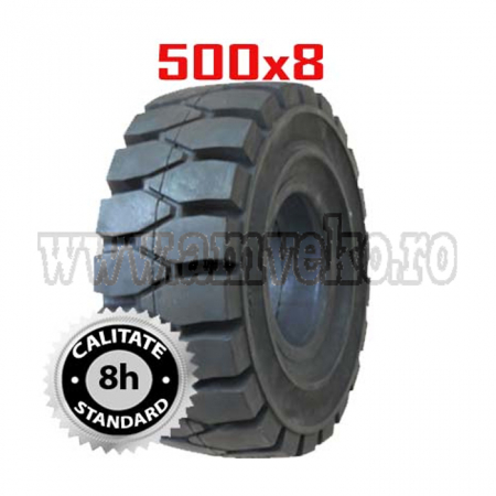 Anvelope pline superelastice - Anvelopa plina standard fara click 500x8 - 10026496