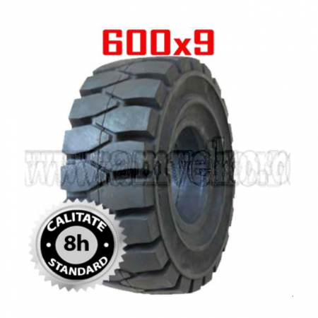 Anvelope pline superelastice - Anvelopa plina standard fara click 600x9 - 10070251
