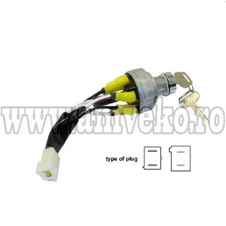 Contact pornire - Contact cu cheie stivuitor Komatsu FD30T-14, FG15W-16 - 10120339 - Amveko Industry