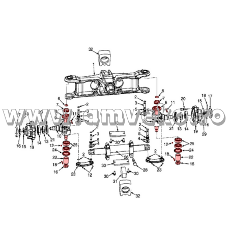 Kit ax fuzetă Hyster F001 - Amveko Industry [1]