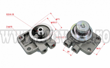 Pompe alimentare - Pompa de amorsare stivuitor Komatsu, Toyota - 10124274