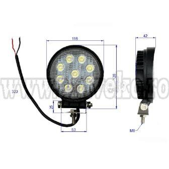 Lampi fata / spate - Proiector rotund 2V-80V 27W - 10124144