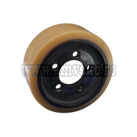 Roti - role - Roata motoare poliuretan  (254x102x80 mm) stivuitor Linde 131, 144 - 10158893