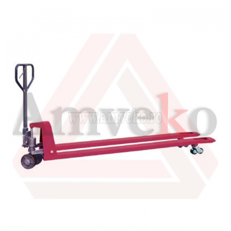 Transportoare marfa - Transpaleta manuala furci lungi 1800mm | Amveko Industry