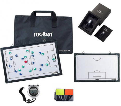 Table tacticemagnetice fotbal,  fluiere și cronometre, cartonașe