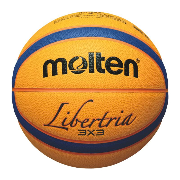 Set baschet 3x3 Molten B33T5000 FIBA Approved + pompa DHP21 + rucsac pentru minge [8]