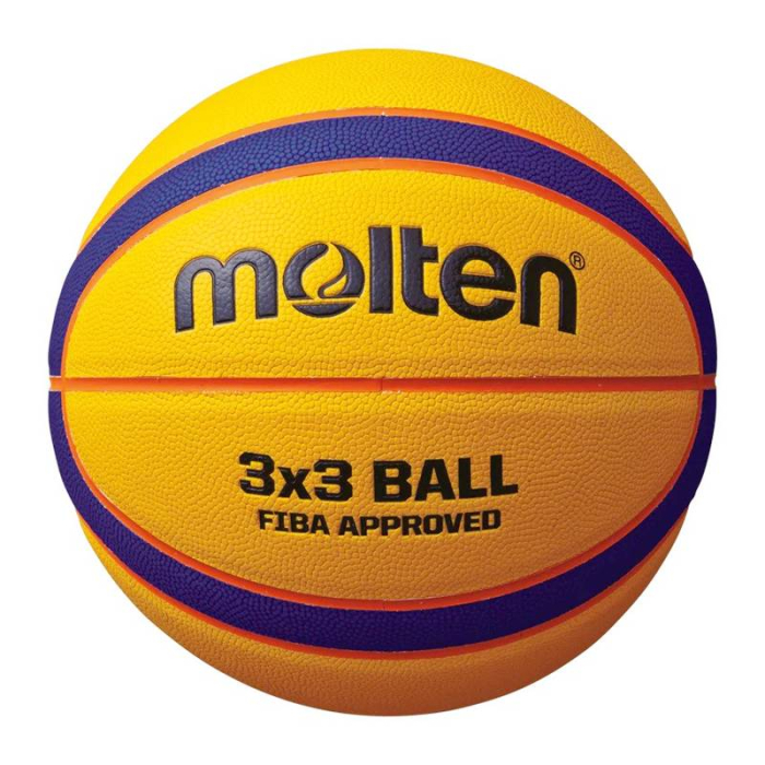 Set baschet 3x3 Molten B33T5000 FIBA Approved + pompa DHP21 + rucsac pentru minge [3]