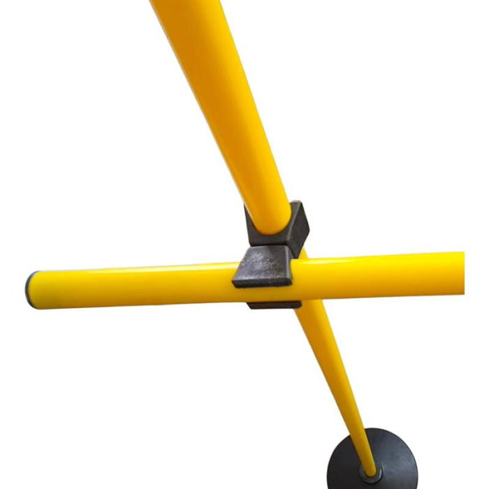 Sportech adjustable training hurdle 15–150 cm, 120 cm wide, with 2 rubber bases, 3 poles and 2 clips [5]
