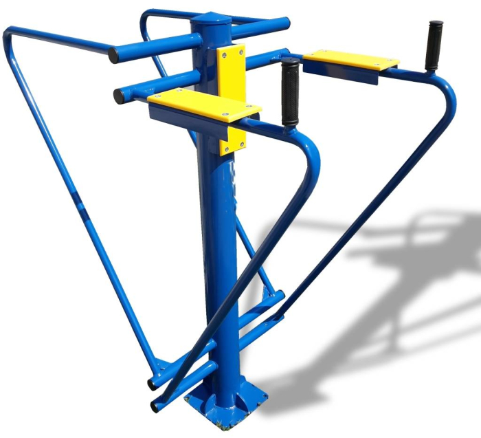 Aparat fitness Dip Bars Abdominal Outdoor, pentru flotări la paralele și ridicări picioare [2]