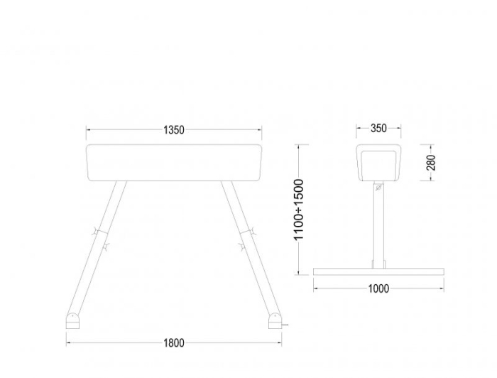 POMMEL HORSE WITH HANDLES [4]